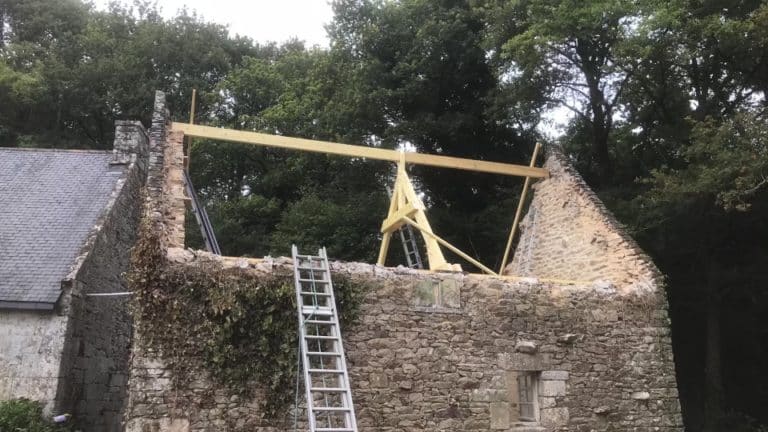 charpente chaumiere lucas jerome 3 - Charpente et étanchéité - Morbihan Baud